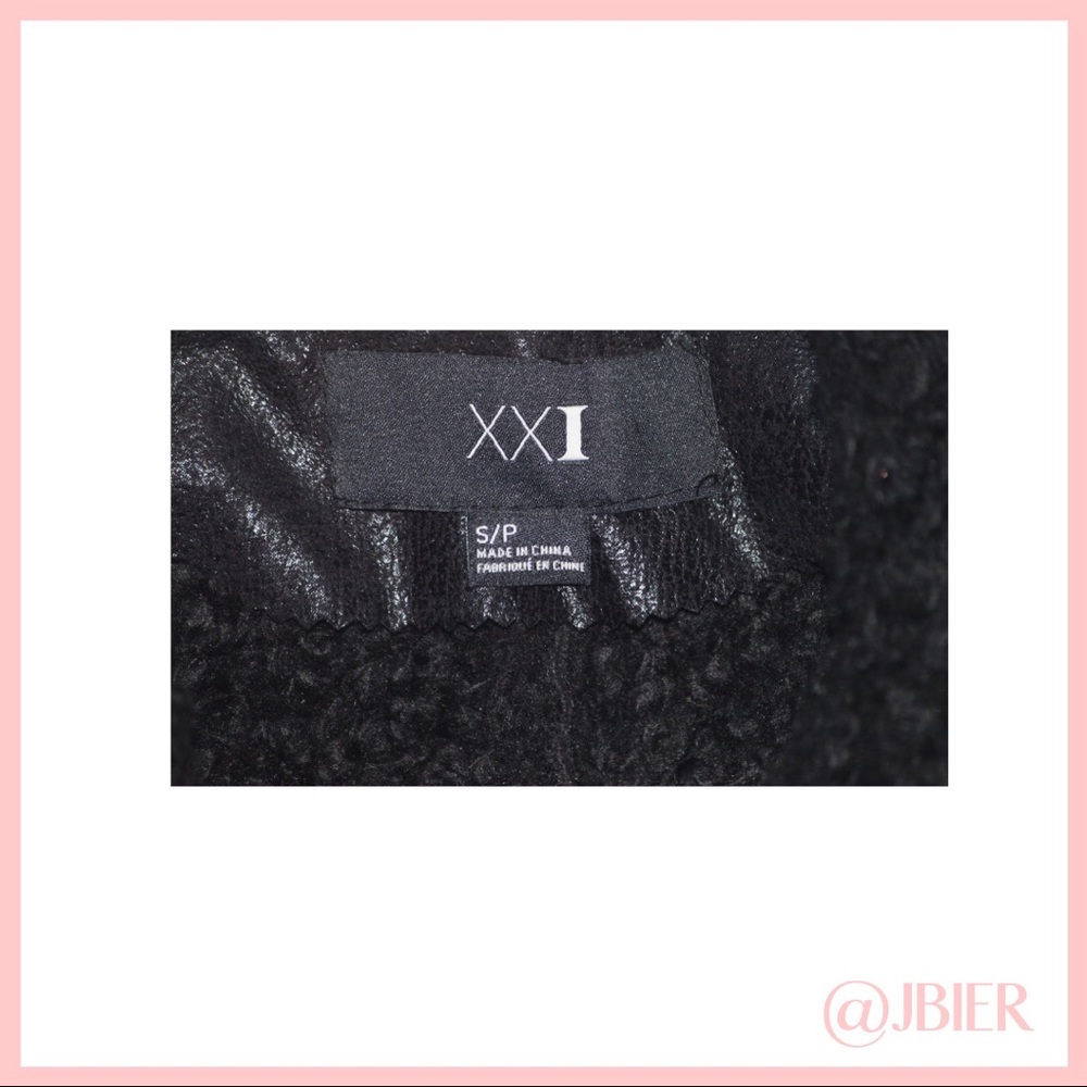 Xxi- Forever 21 Black Moto Vest View 4